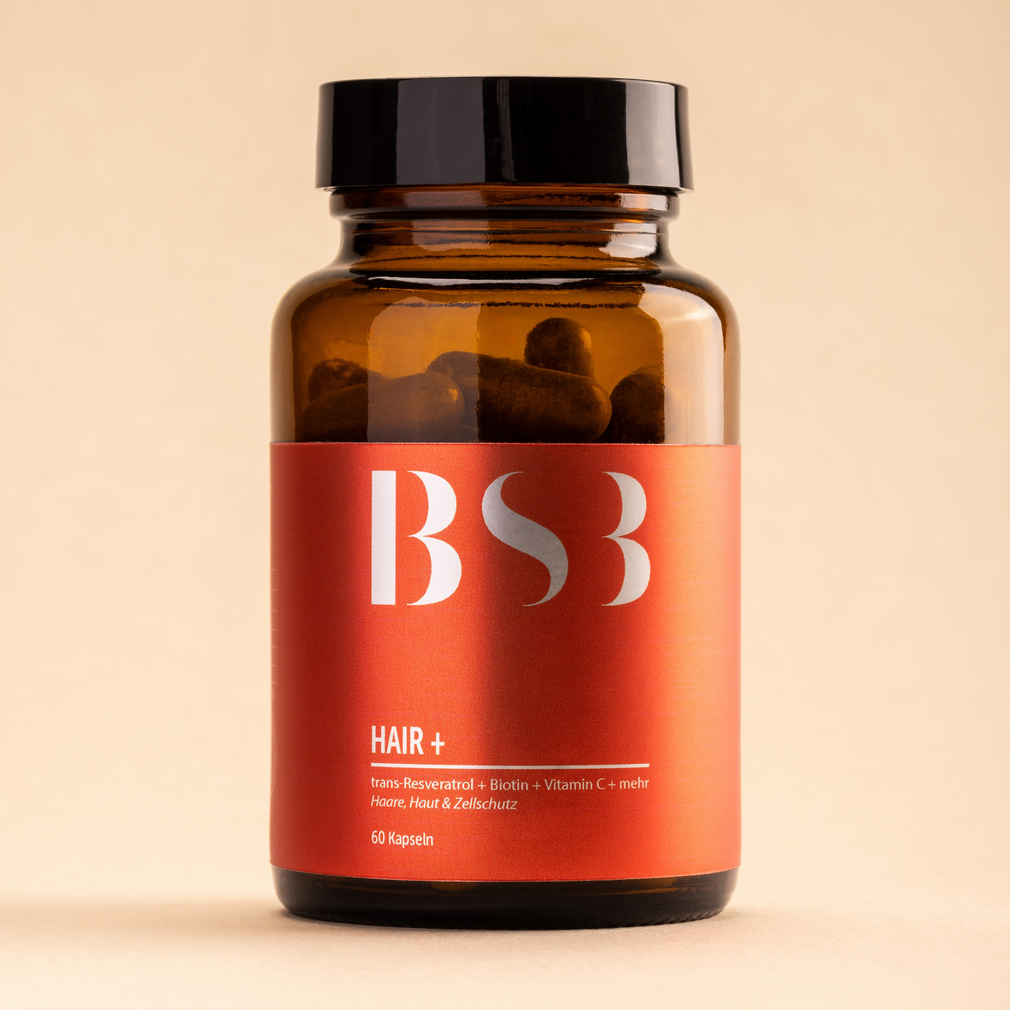 Hautpflegeprodukt SKIN+ von BeautySystem-3, Nahaufnahme der Verpackung und Textur des Produkts.